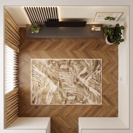 Avelon Slatted Floating TV Wall Unit Dubai UAE