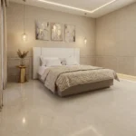 Modern Storage Bed with Wide Headboard Dubai