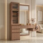 Dressing Table with Glass Display Cabinet UAE