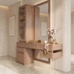 Modern Makeup Vanity with Drawers Dubai