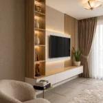 Slatted TV Feature Wall Dubai