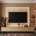 Velmora Slatted TV Wall Unit Dubai