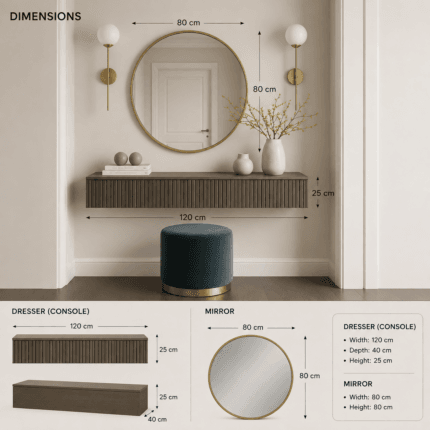 Veloura Floating Dressing Table