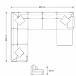 U shaped sofa Dubai