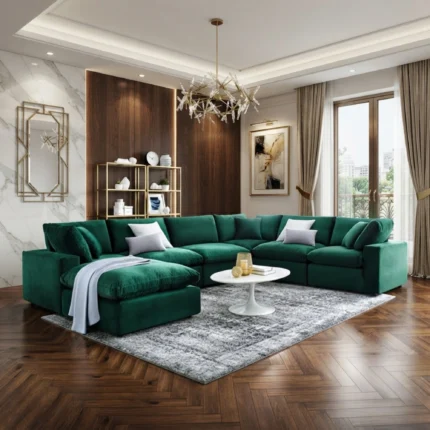 modern green sofa UAE,