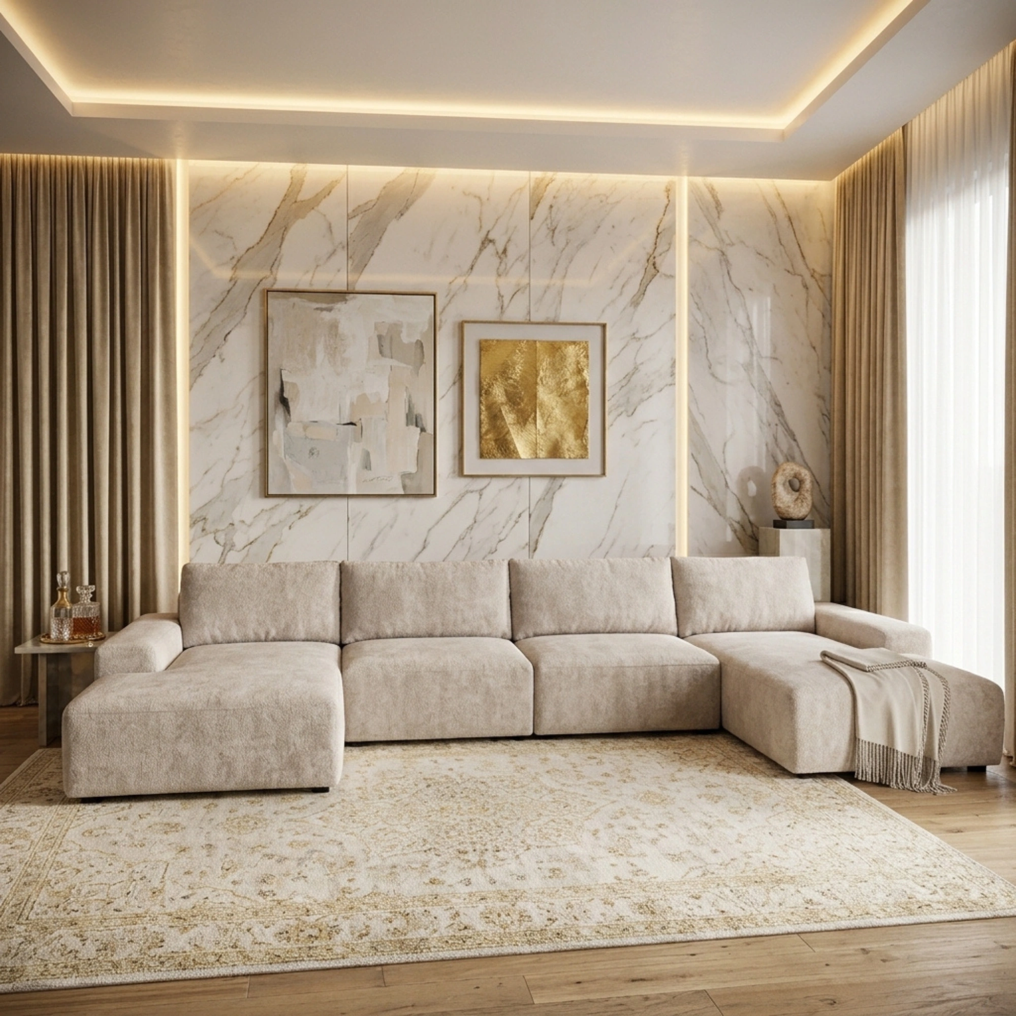 Aurelia 4-Seater U-Shape Sofa Dubai UAE