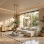 Modern Cream Chaise Sofa UAE