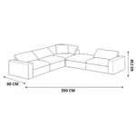 Aurelia Modular Corner Sofa Dubai UAE