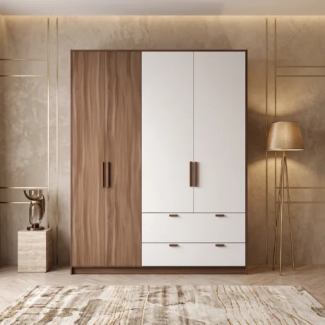 Aurevia Modern 4-Door Wardrobe Dubai UAE