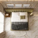 Padded Square Panel Bed UAE