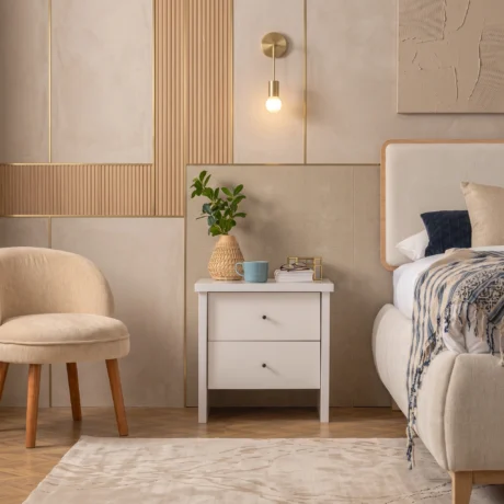 Minimalist Bedside Cabinet with Storage Dubai