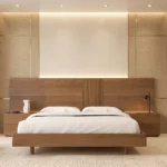 Luxury Platform Bed with Extended Headboard UAE