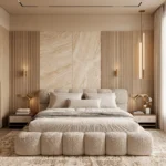 Plush Padded Headboard Bed Dubai