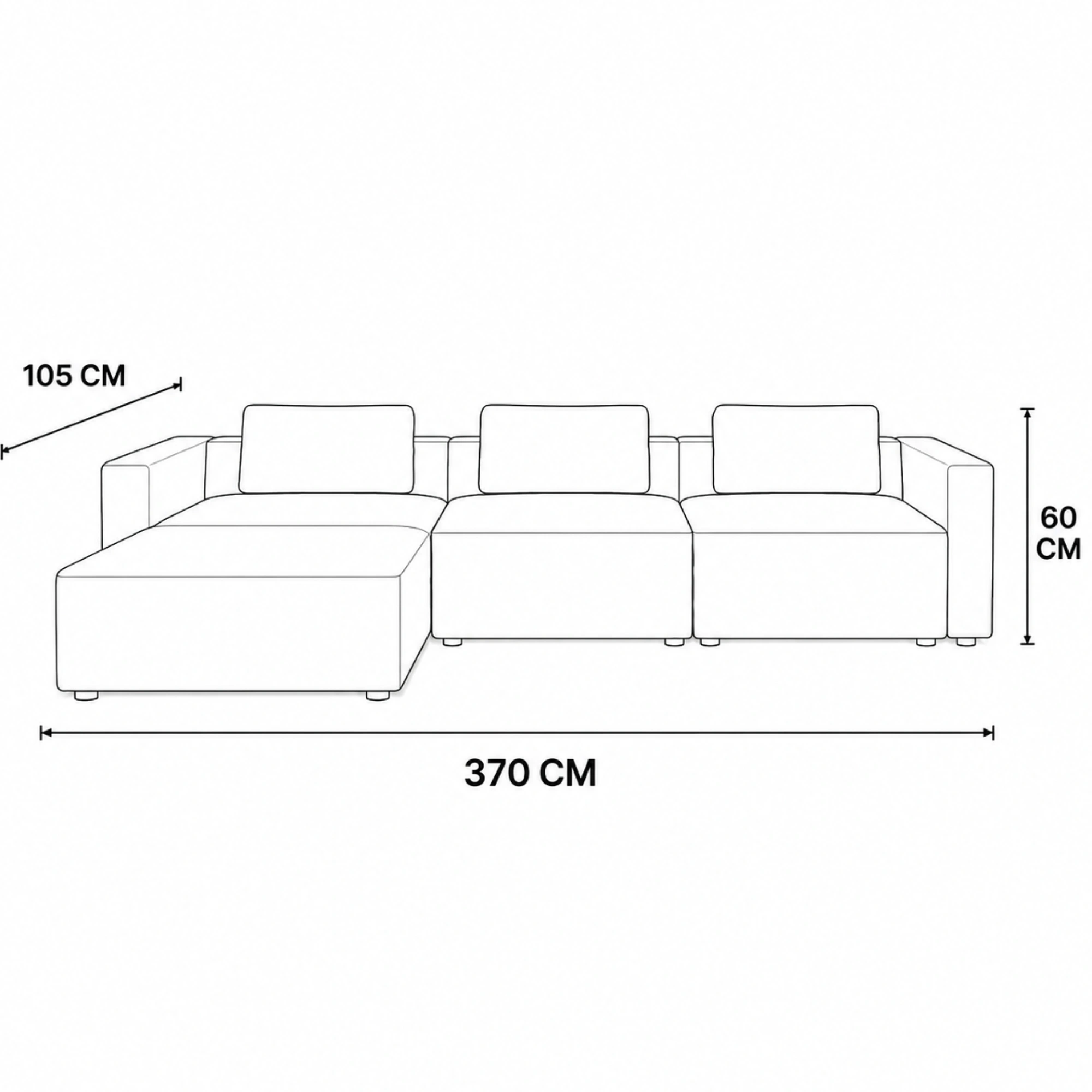 Norvella Grey L-Shape Sofa Dubai UAE