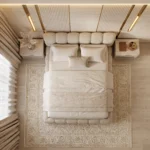 Luxury Padded Headboard Bed Dubai
