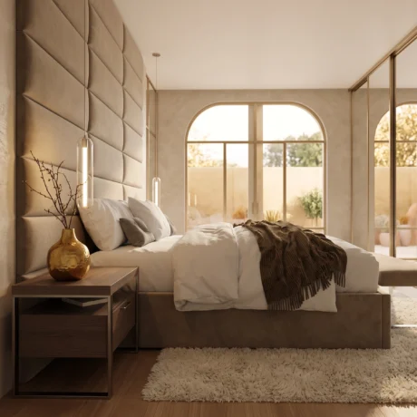 Velmora Upholstered Wall Panel Bed Dubai UAE