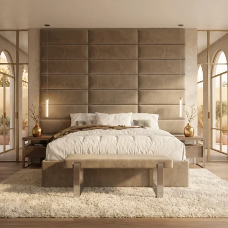 Velmora Tall Headboard Bed