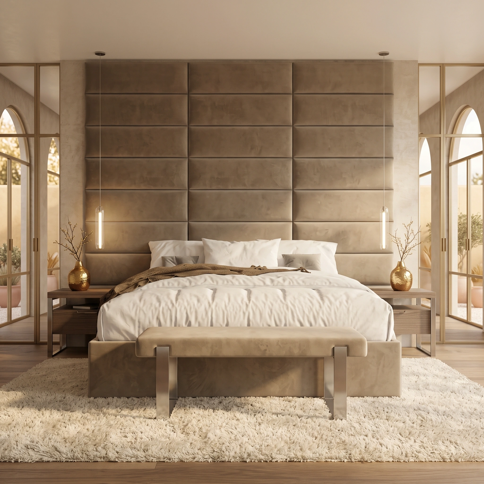 Velmora Tall Headboard Bed Velmora Tall Headboard Bed